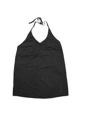 Deiji Studios Round Halter Dress in Black